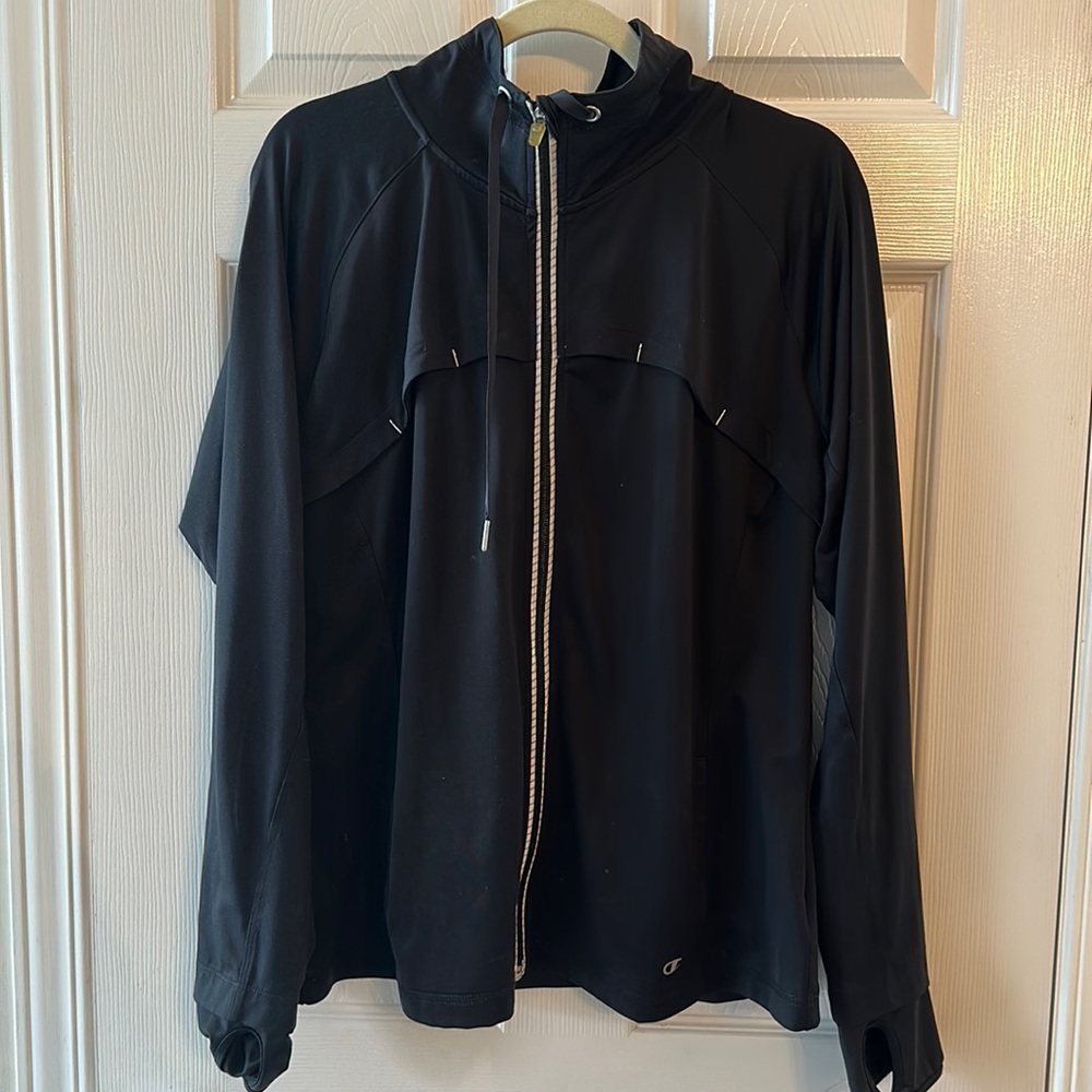 Champion zip up shirt